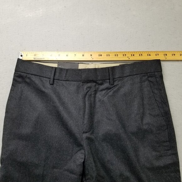 Banana Republic Pants Mens Gray Tapered Soft Virgin Wool Vitale Flannel 120's - Picture 6 of 11